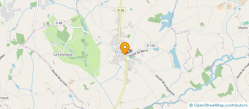 localisation de l'entreprise MADAME VERONIQUE POSIELLO  PRIVEZAC