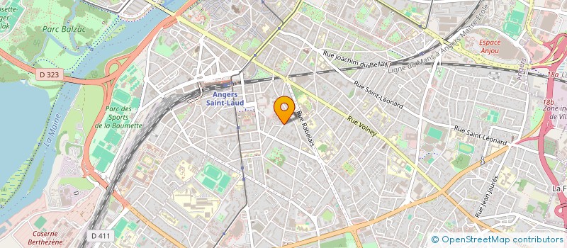 localisation de l'entreprise MADAME VERONIQUE POUPART  ANGERS