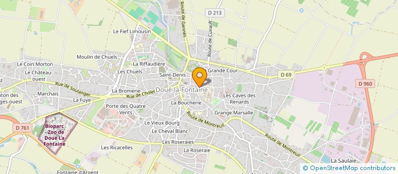 localisation de l'entreprise MADAME VERONIQUE POUPONNEAU  DOUE-EN-ANJOU