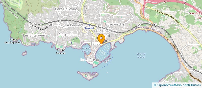 localisation de l'entreprise MADAME VERONIQUE POURCEL  BANDOL