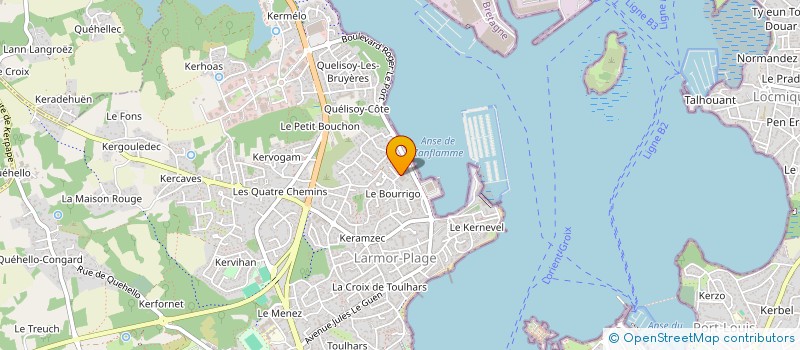 localisation de l'entreprise MADAME VERONIQUE POURCHASSE  LARMOR-PLAGE