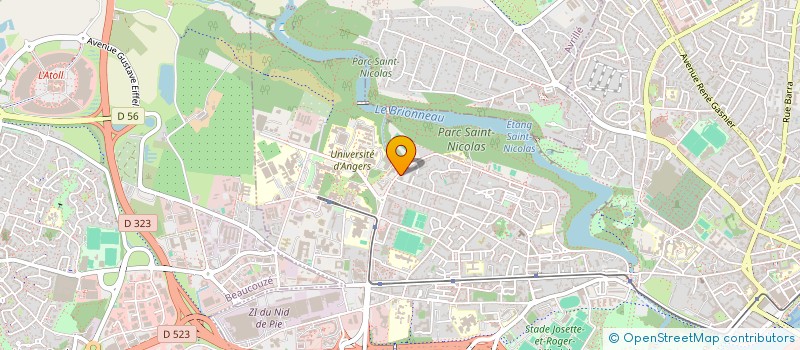 localisation de l'entreprise MADAME VERONIQUE POURIAS à ANGERS