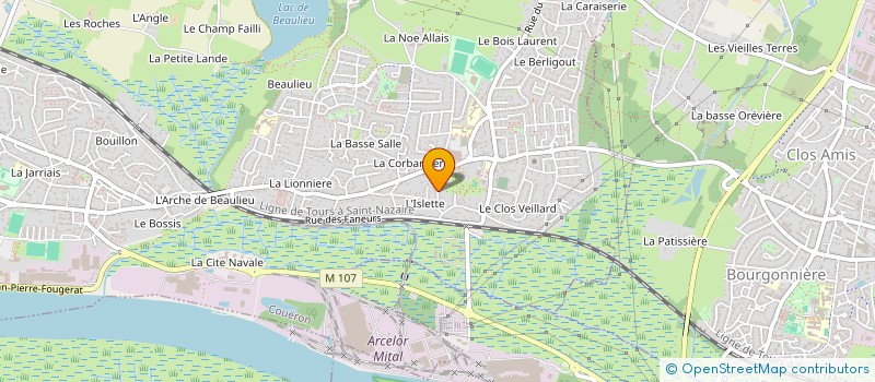 localisation de l'entreprise MADAME VERONIQUE POURROT à COUERON