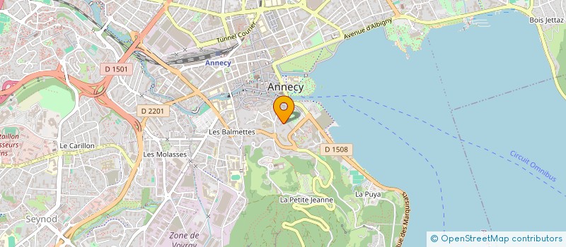 localisation de l'entreprise MADAME VERONIQUE POURTET à ANNECY