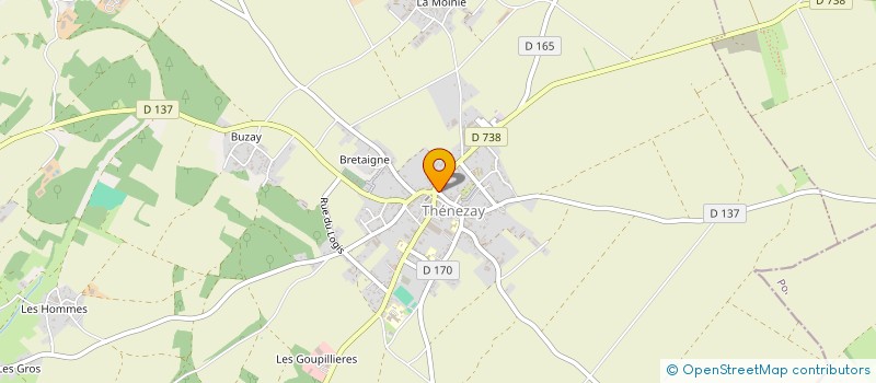 localisation de l'entreprise MADAME VERONIQUE POUVREAU  THENEZAY