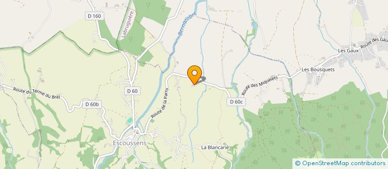 localisation de l'entreprise MADAME VERONIQUE POUZENC à ESCOUSSENS