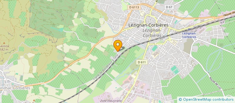 localisation de l'entreprise MADAME VERONIQUE PRADIES  LEZIGNAN-CORBIERES