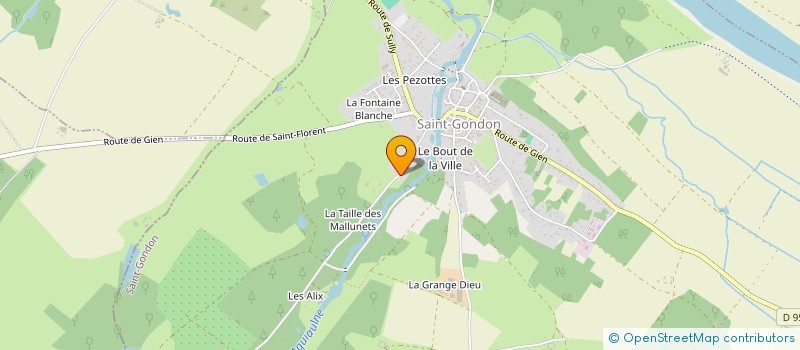 localisation de l'entreprise MADAME VERONIQUE PRIETO à SAINT-GONDON