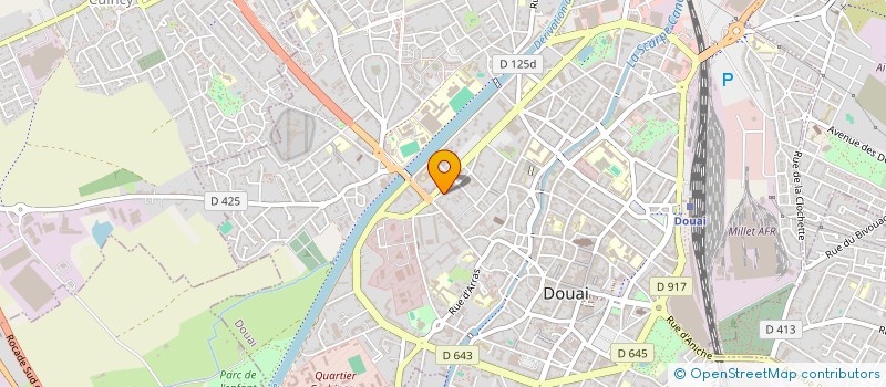 localisation de l'entreprise MADAME VERONIQUE QUEANT à DOUAI