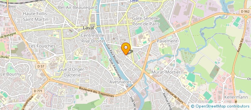 localisation de l'entreprise MADAME VERONIQUE QUELIN à LAVAL