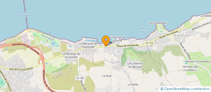 localisation de l'entreprise MADAME VERONIQUE QUEUDEVILLE  DIGOSVILLE