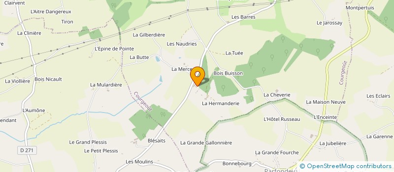localisation de l'entreprise MADAME VERONIQUE QUINET à COURGEOUT