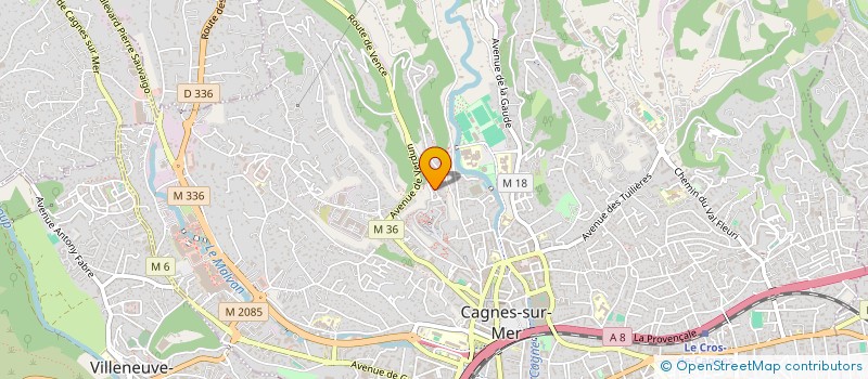 localisation de l'entreprise MADAME VERONIQUE QUOY à CAGNES-SUR-MER