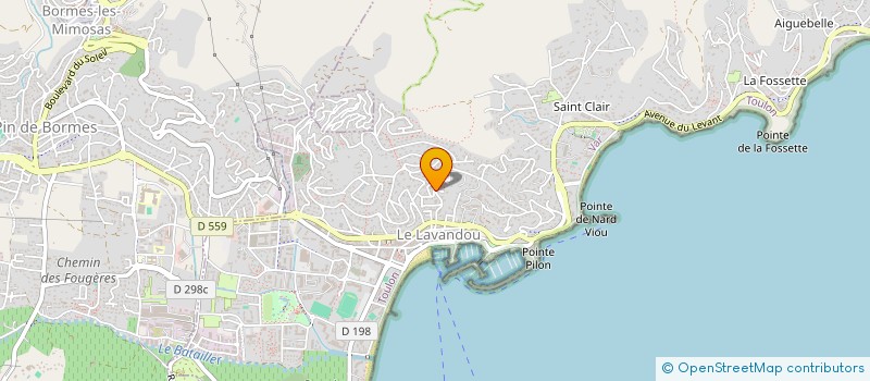 localisation de l'entreprise MADAME VERONIQUE RABE à LE LAVANDOU