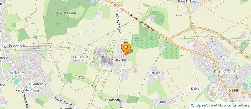 localisation de l'entreprise MADAME VERONIQUE RACHEZ à AVELIN