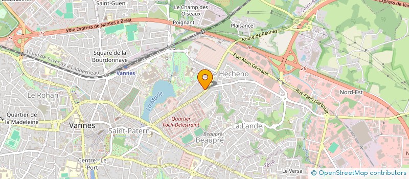 localisation de l'entreprise MADAME VERONIQUE RAFFIN à VANNES