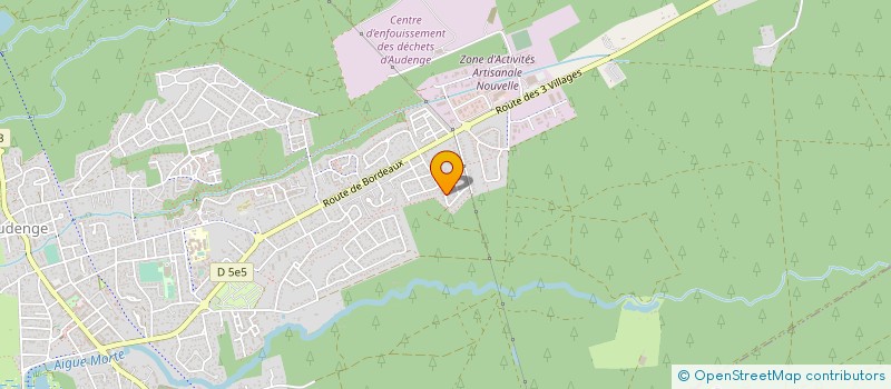 localisation de l'entreprise MADAME VERONIQUE RAFFOUX  AUDENGE