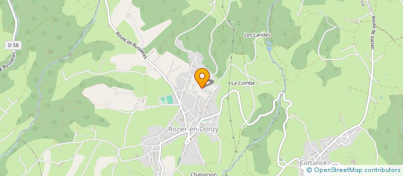 localisation de l'entreprise MADAME VERONIQUE RAMOS  ROZIER-EN-DONZY