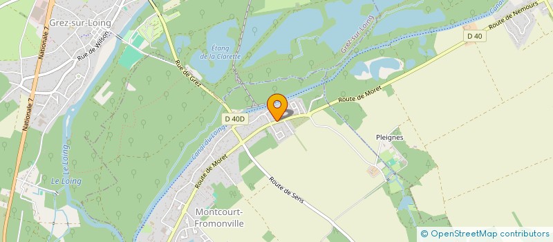 localisation de l'entreprise MADAME VERONIQUE RAPHANEAU  MONTCOURT-FROMONVILLE