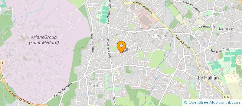 localisation de l'entreprise MADAME VERONIQUE RASPAIL  SAINT-MEDARD-EN-JALLES