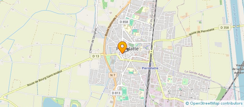 localisation de l'entreprise MADAME VERONIQUE RAUD  PIERRELATTE