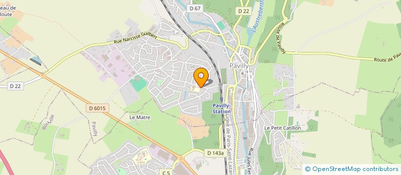 localisation de l'entreprise MADAME VERONIQUE RAULIN à PAVILLY