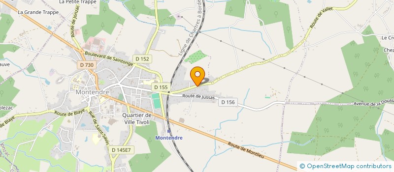 localisation de l'entreprise MADAME VERONIQUE RAZE  MONTENDRE