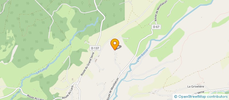 localisation de l'entreprise MADAME VERONIQUE REBULL  VALHERBASSE