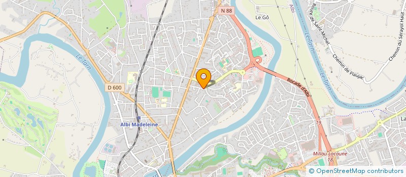 localisation de l'entreprise MADAME VERONIQUE RECORD à ALBI