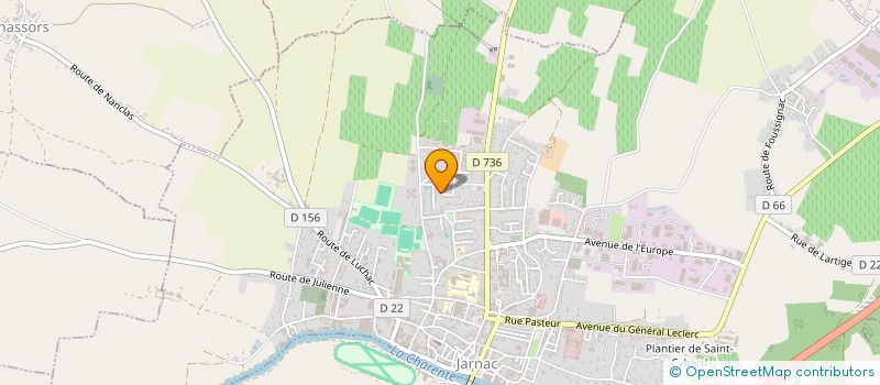 localisation de l'entreprise MADAME VERONIQUE REMAUD à JARNAC