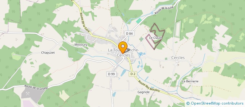 localisation de l'entreprise MADAME VERONIQUE RENAHY  LUSSAS-ET-NONTRONNEAU