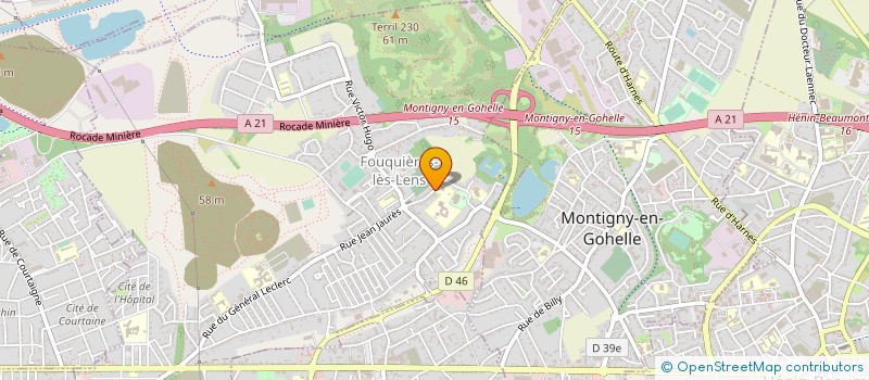 localisation de l'entreprise MADAME VERONIQUE RENAUDEAU  FOUQUIERES-LES-LENS