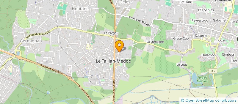 localisation de l'entreprise MADAME VERONIQUE RENAULEAUD EP PRUDHOMME  LE TAILLAN-MEDOC