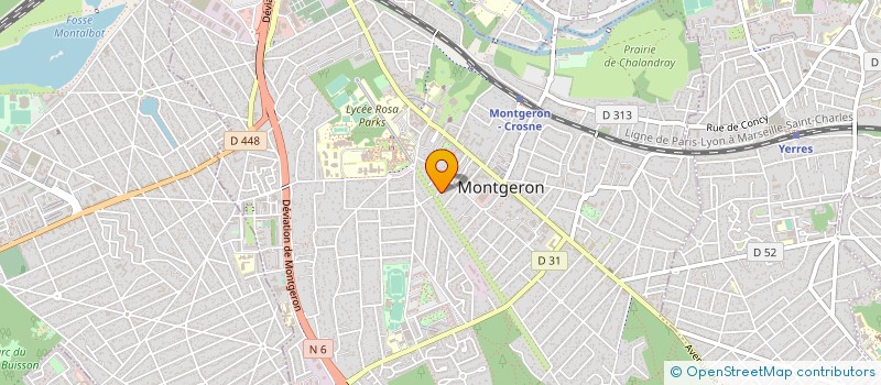 localisation de l'entreprise MADAME VERONIQUE REOLON à MONTGERON