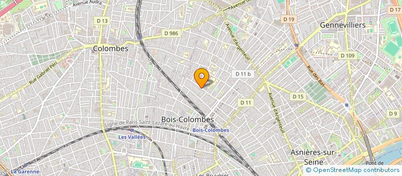 localisation de l'entreprise MADAME VERONIQUE REVAILLER à BOIS-COLOMBES