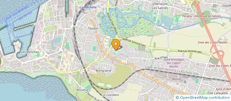 localisation de l'entreprise MADAME VERONIQUE RICOU  LA ROCHELLE