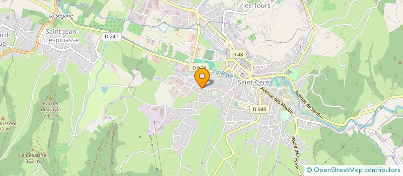 localisation de l'entreprise MADAME VERONIQUE RIGAL  SAINT-CERE