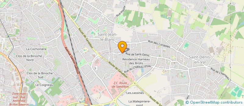 localisation de l'entreprise MADAME VERONIQUE RIGAULT à SAINT-DENIS-EN-VAL