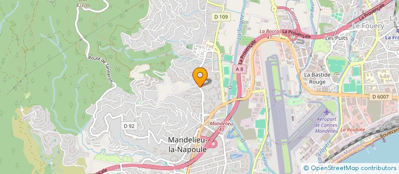 localisation de l'entreprise MADAME VERONIQUE RIOU  MANDELIEU-LA-NAPOULE