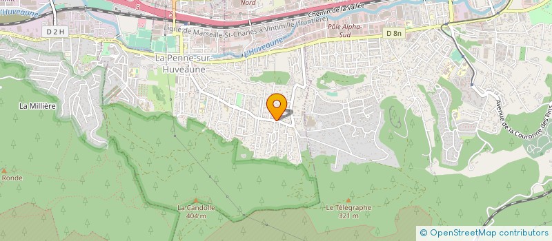 localisation de l'entreprise MADAME VERONIQUE RIU  AUBAGNE