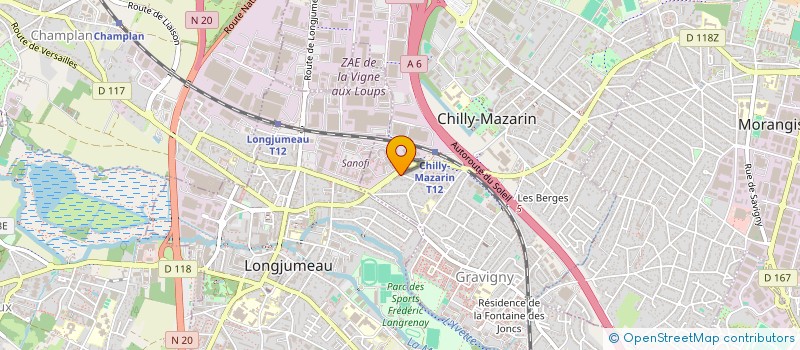 localisation de l'entreprise MADAME VERONIQUE RIVASSEAU à CHILLY-MAZARIN