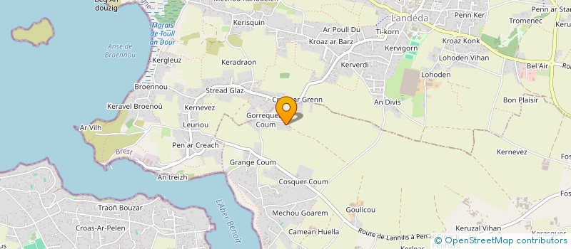 localisation de l'entreprise MADAME VERONIQUE RIVE à LANNILIS
