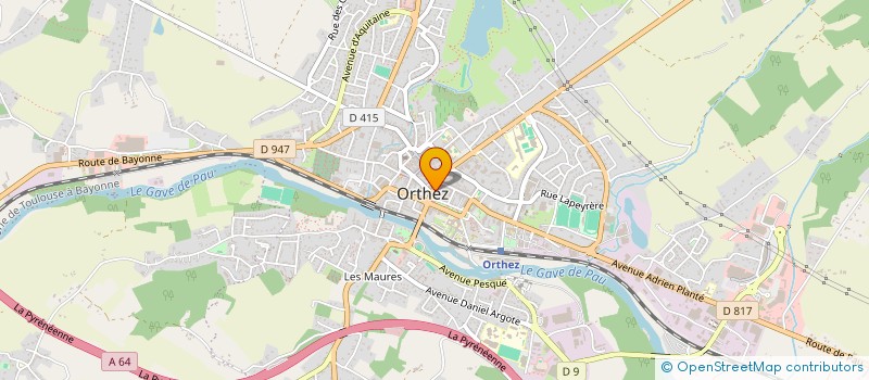 localisation de l'entreprise MADAME VERONIQUE RIVIERE  ORTHEZ