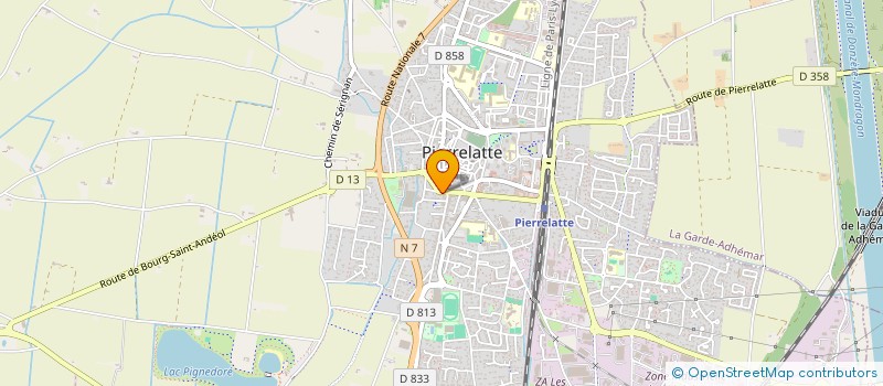 localisation de l'entreprise MADAME VERONIQUE RIZZOTTO DEL PAPA  PIERRELATTE