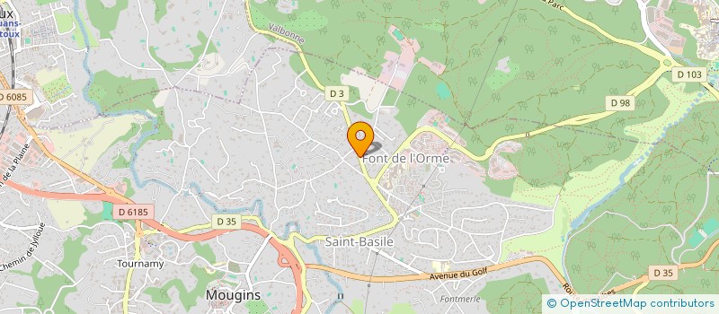 localisation de l'entreprise MADAME VERONIQUE ROBERT à MOUGINS