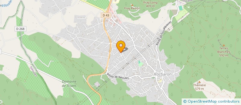 localisation de l'entreprise MADAME VERONIQUE ROBICHON  ROCBARON