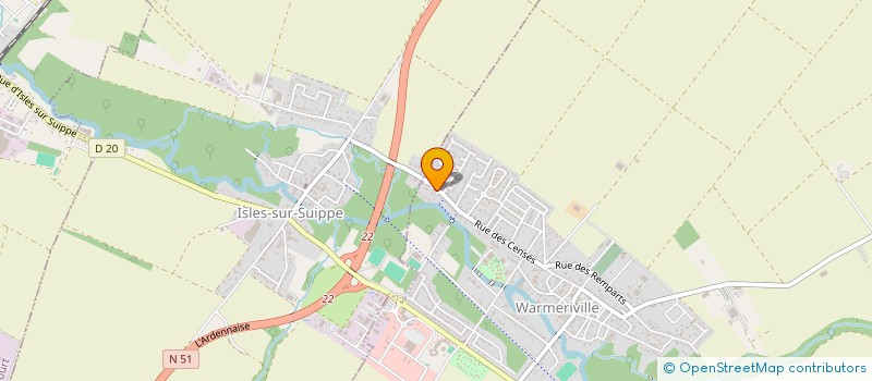 localisation de l'entreprise MADAME VERONIQUE ROBINI  WARMERIVILLE