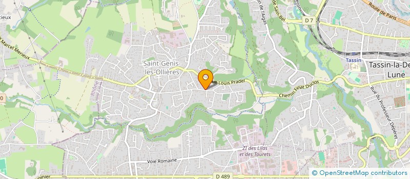 localisation de l'entreprise MADAME VERONIQUE ROCHER  SAINT-GENIS-LES-OLLIERES