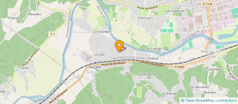 localisation de l'entreprise MADAME VERONIQUE RODRIGUES  MARSAC-SUR-L'ISLE