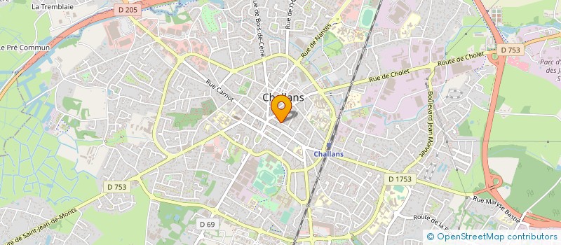 localisation de l'entreprise MADAME VERONIQUE RODRIGUEZ à CHALLANS